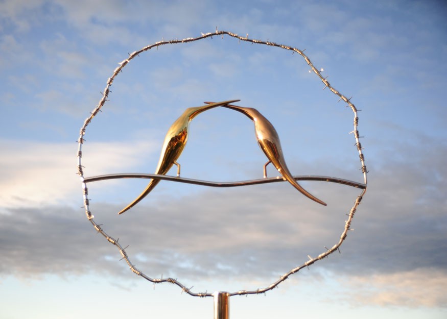 Ted Secombe -  Birds on a Wire (detail)