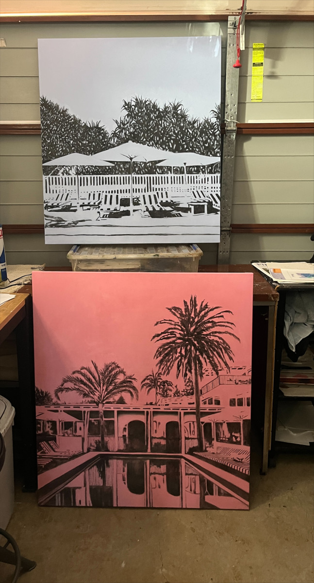 Works in the studio
