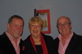 Dominic, Desley Everingham & Ted on opening night.