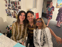 At Neil Tomkins' exhibition opening drinks.