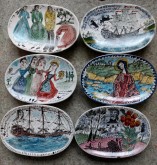 Small painted & fired ceramics.